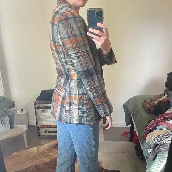 PLAID BLAZER - Picture 2 of 5